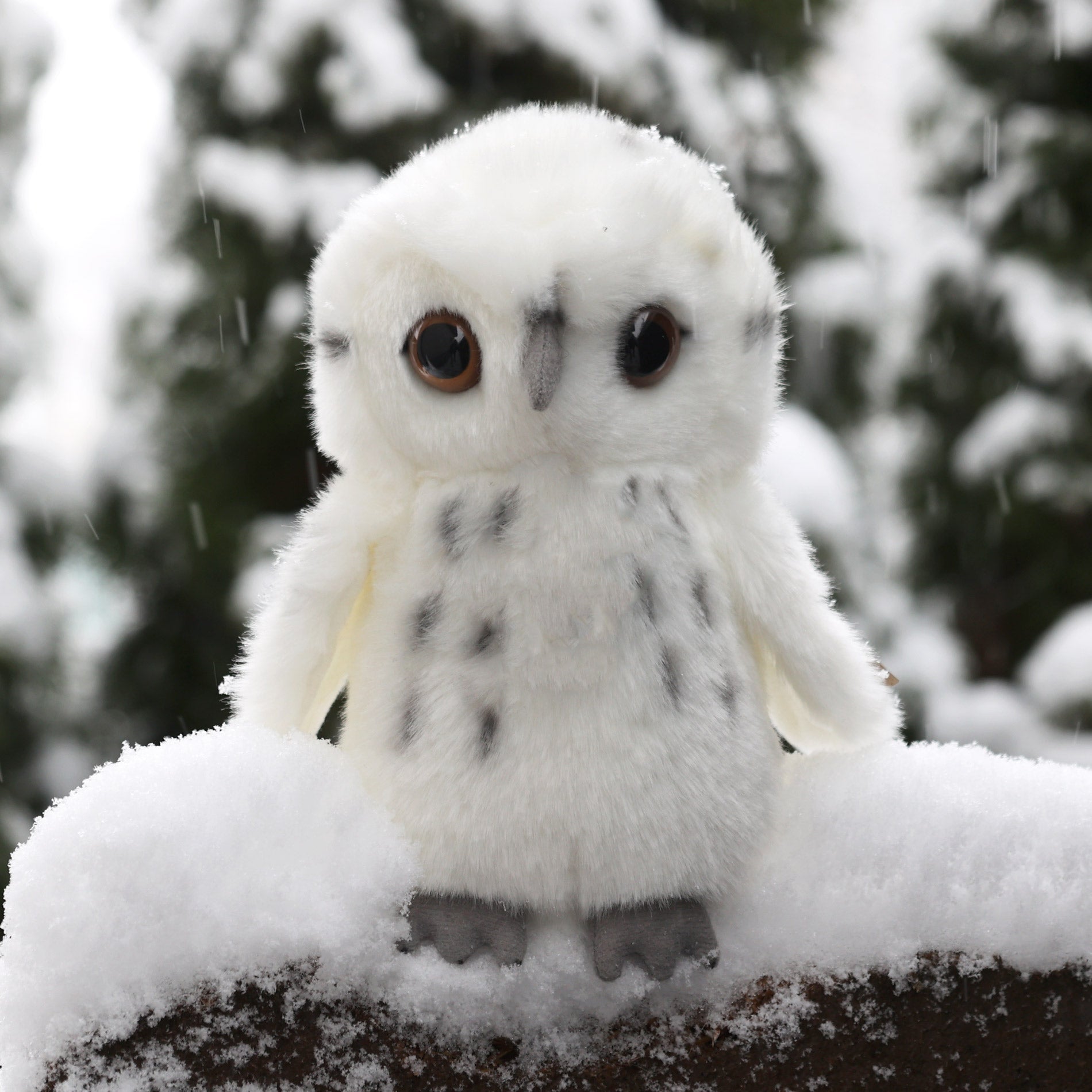 Snowy owl plush toy 18 cm ECO-FRIENDLY