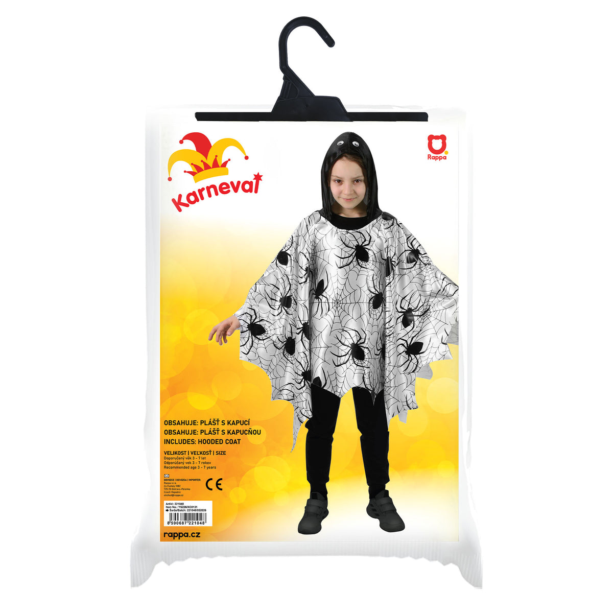 Children's spider cloak with hood