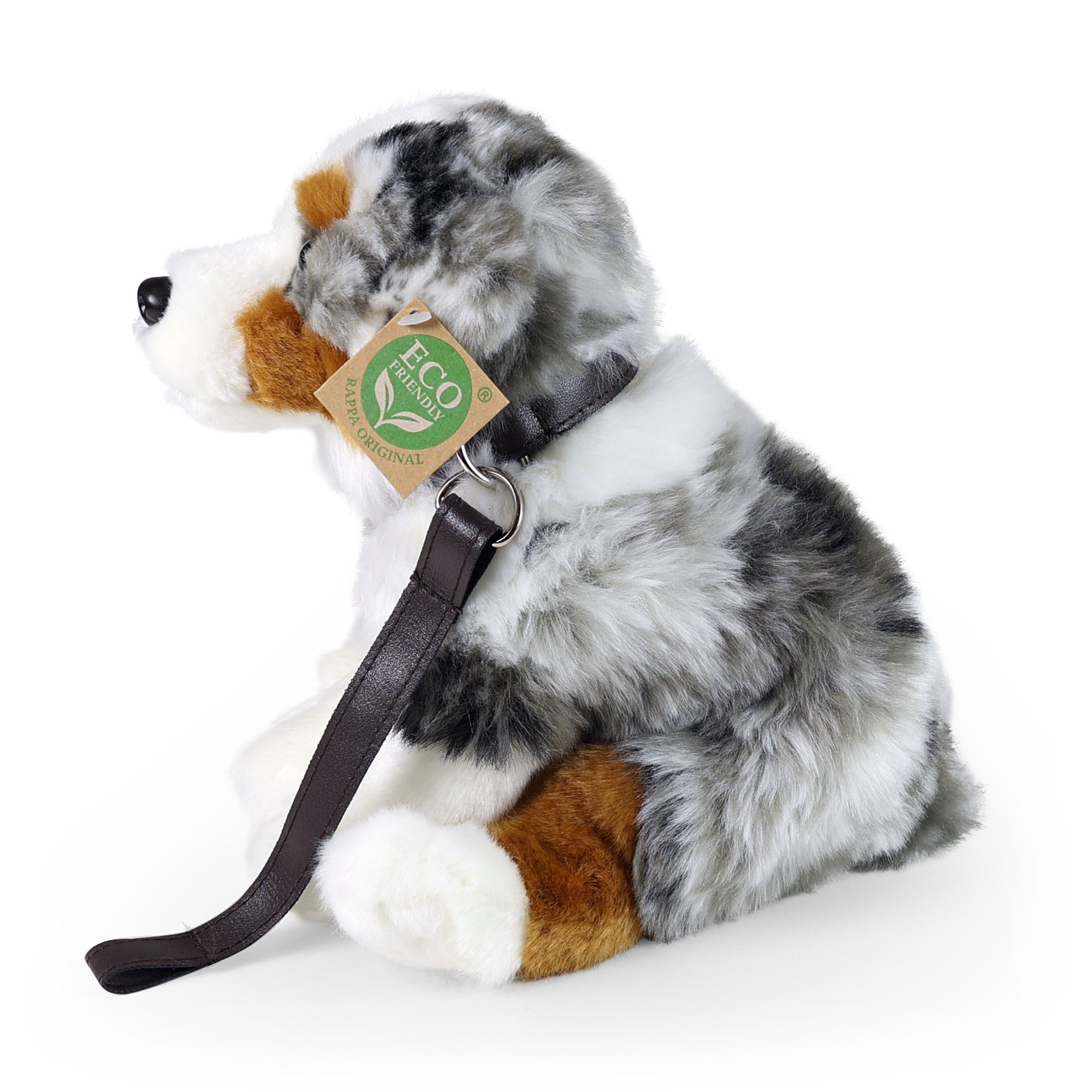Plush Australian Shepherd with Leash 27 cm