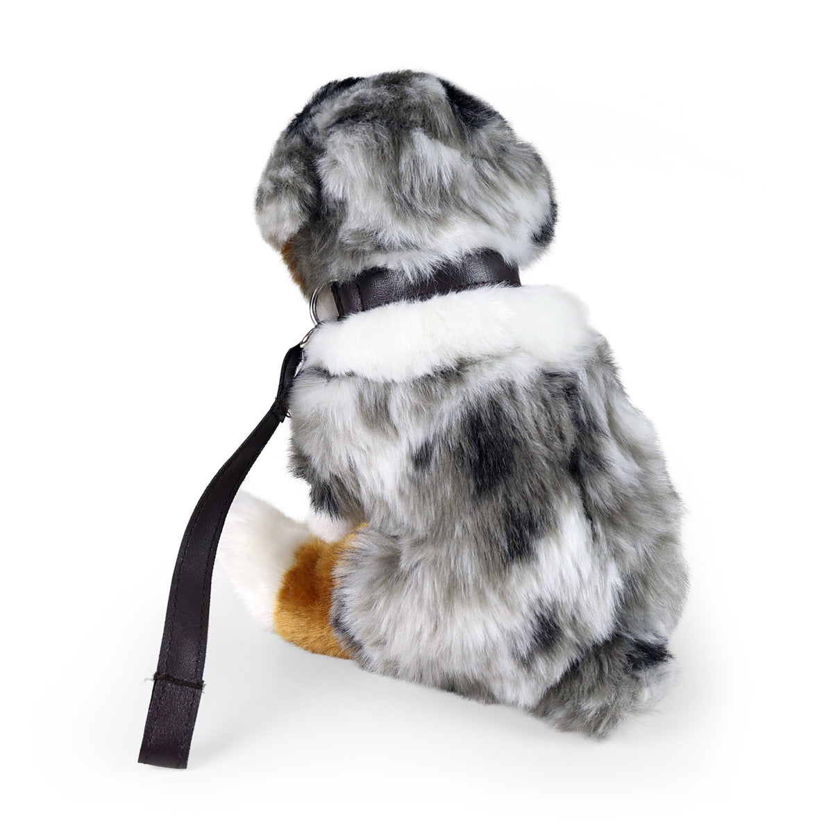 Plush Australian Shepherd with Leash 27 cm
