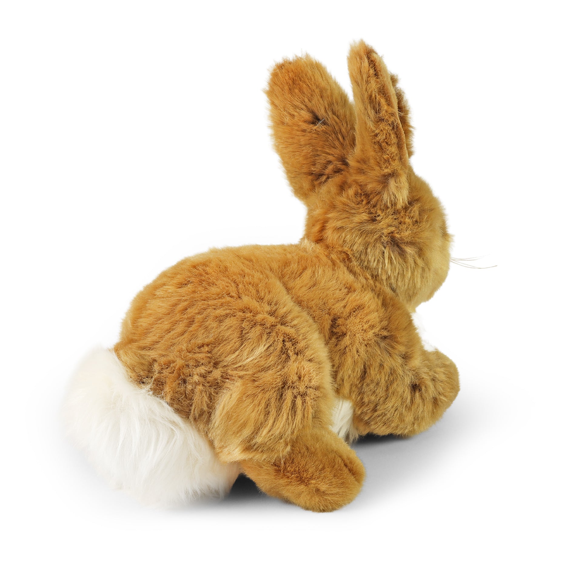 Plush brown-and-white rabbit 23 cm