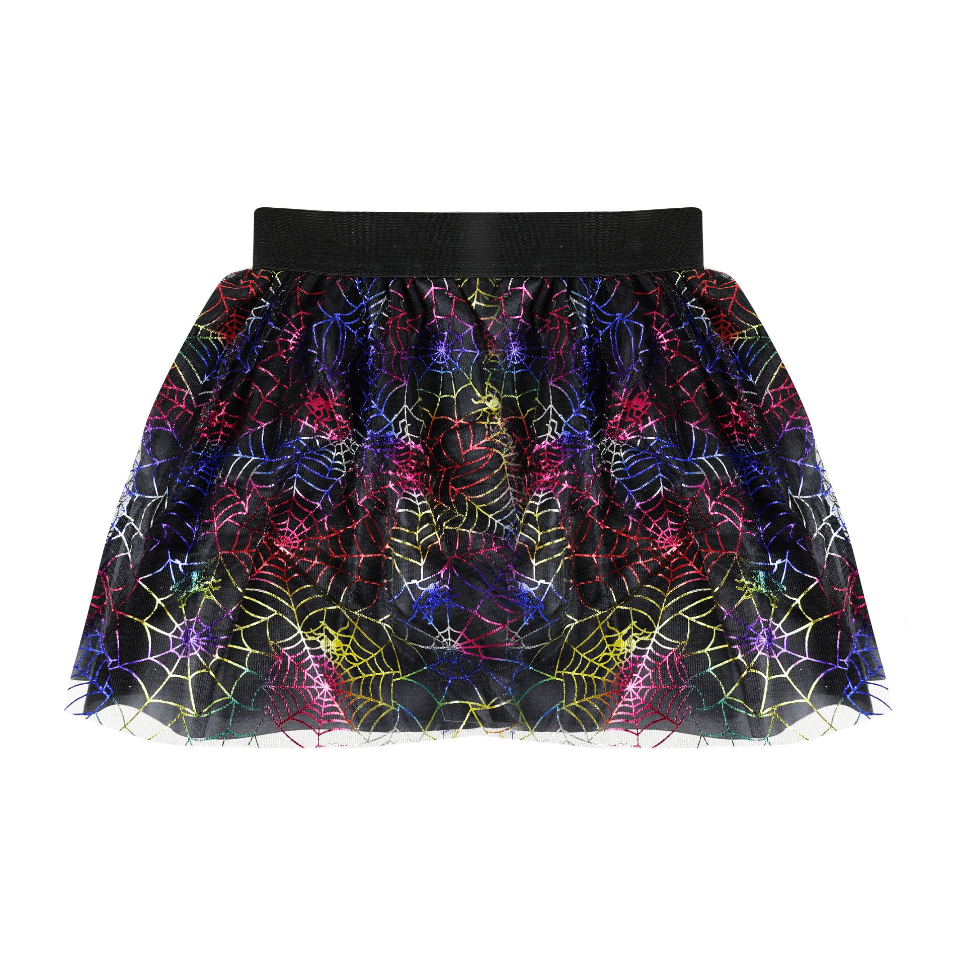Witch tutu skirt with spider webs