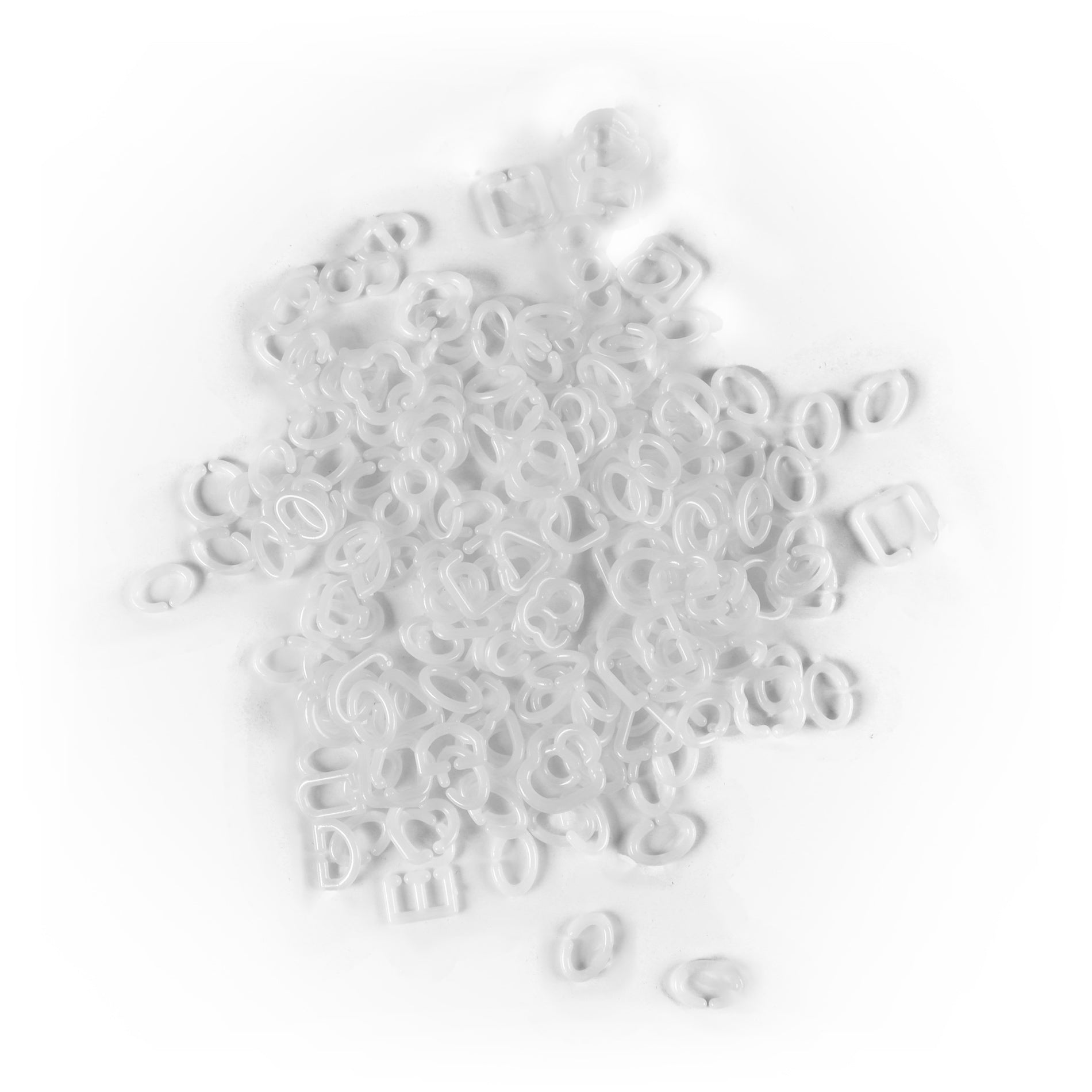 Glow in the dark plastic chain links 150 pcs / Céčka