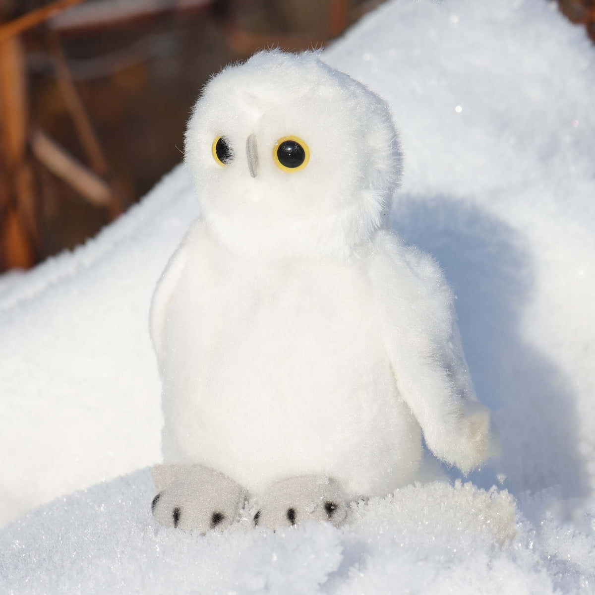 Snowy owl plush toy 13 cm