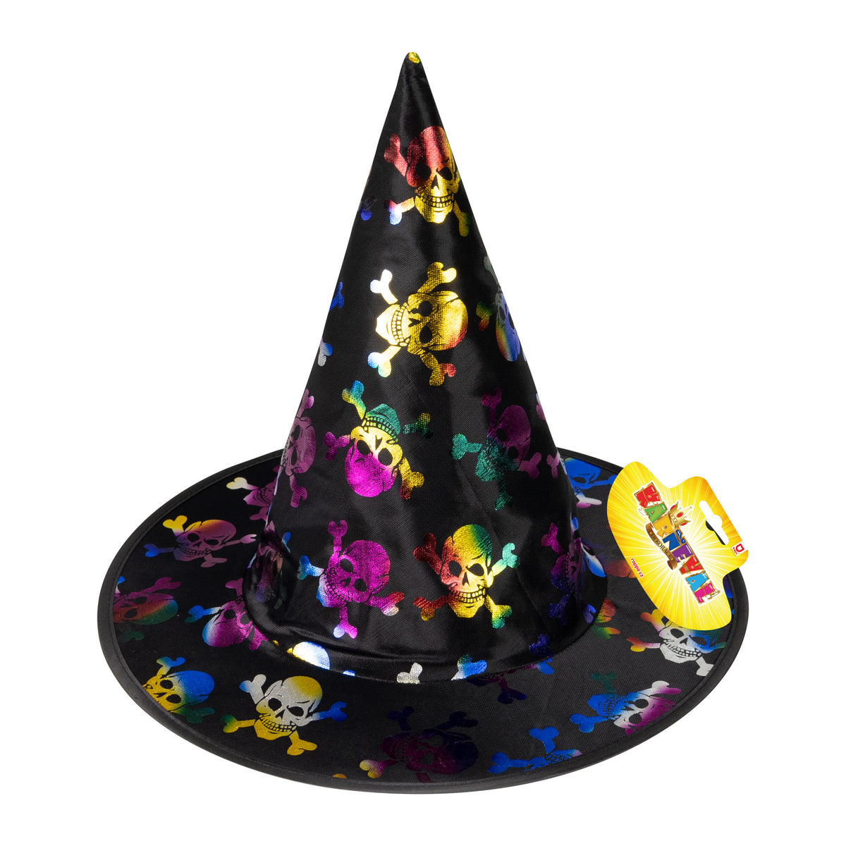 Children's witch hat with skulls