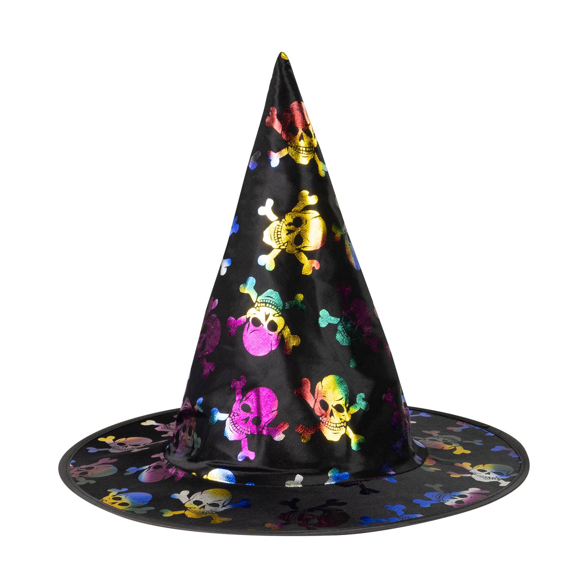 Children's witch hat with skulls