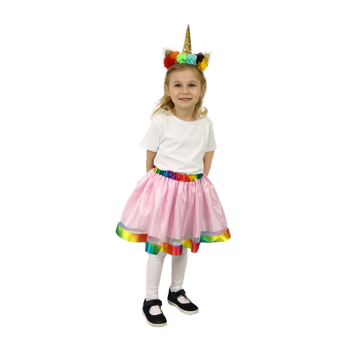 Children's unicorn TUTU costume skirt with headband