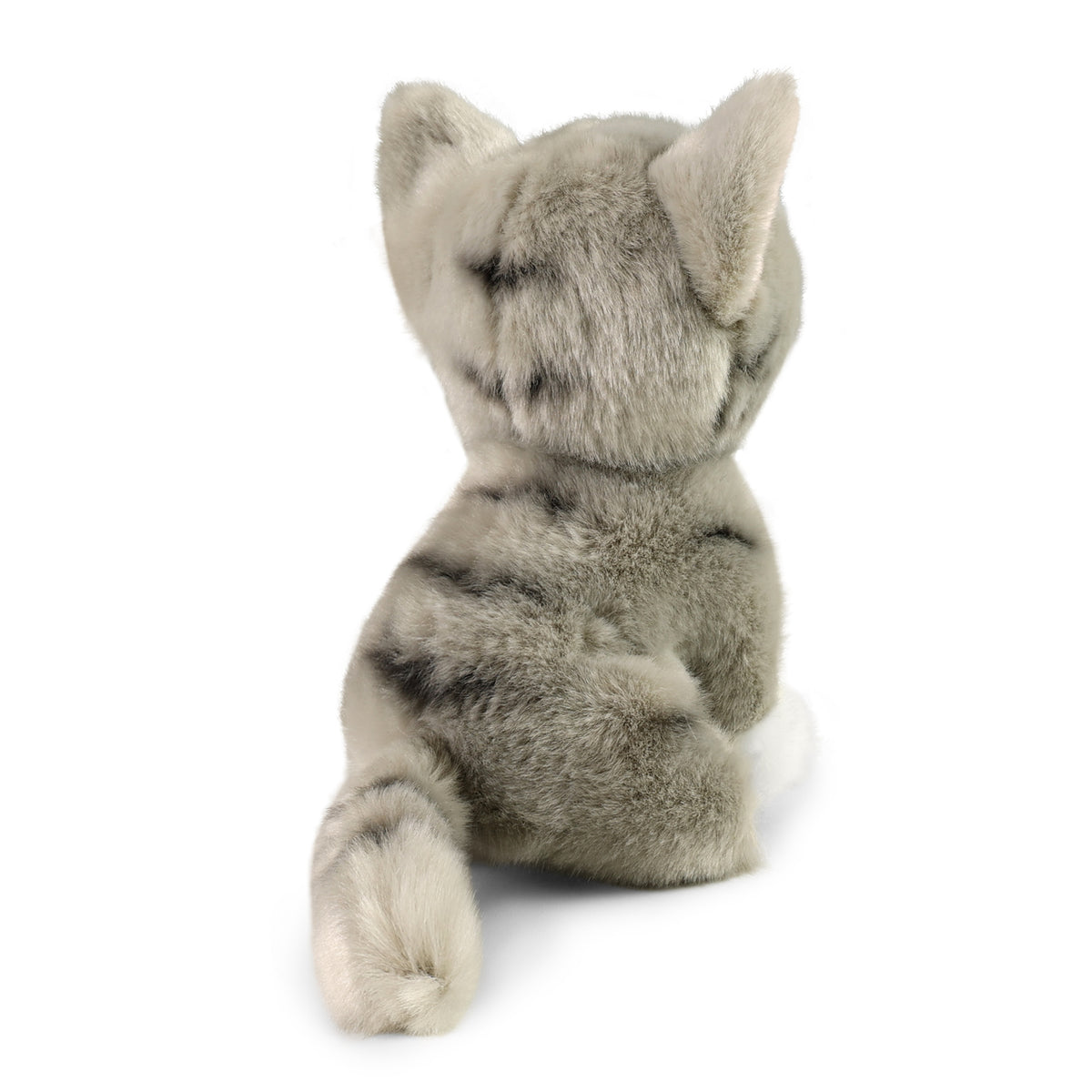 Eco-friendly plush grey cat 18 cm