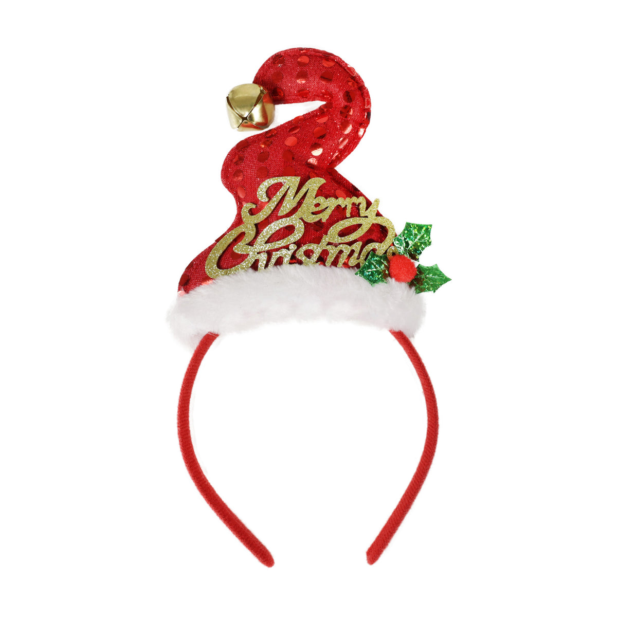 Christmas headband with jingle bell