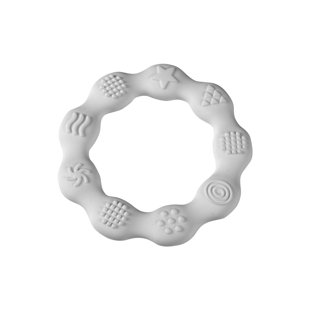 White Silicone Ring Teether
