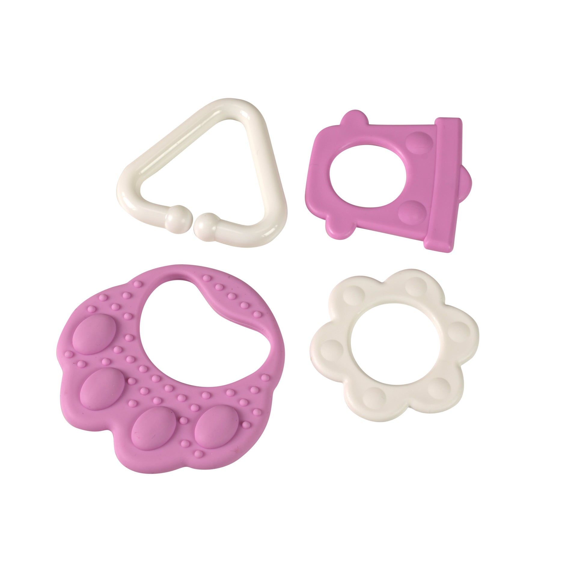 Pink bear paw teether
