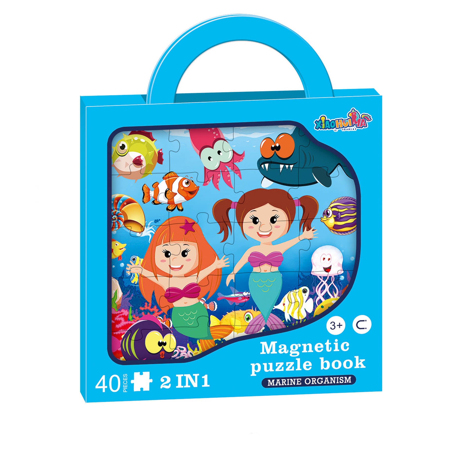 Magnetic puzzle ocean, 2 x 20 pieces