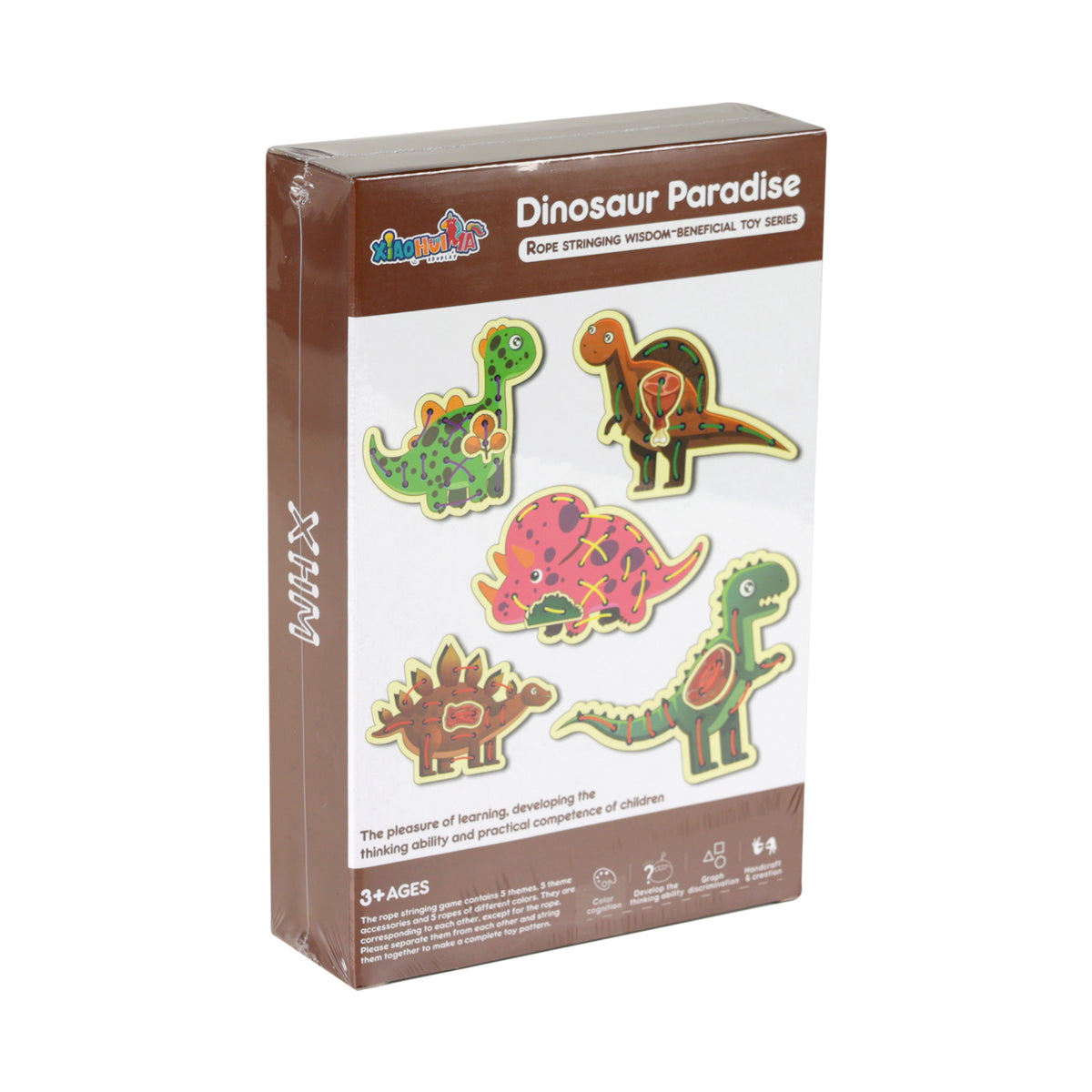 Dinosaur lacing cards