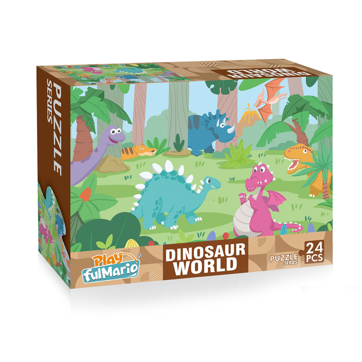 Dinosaur jigsaw puzzle 24 pieces 50 x 34 cm
