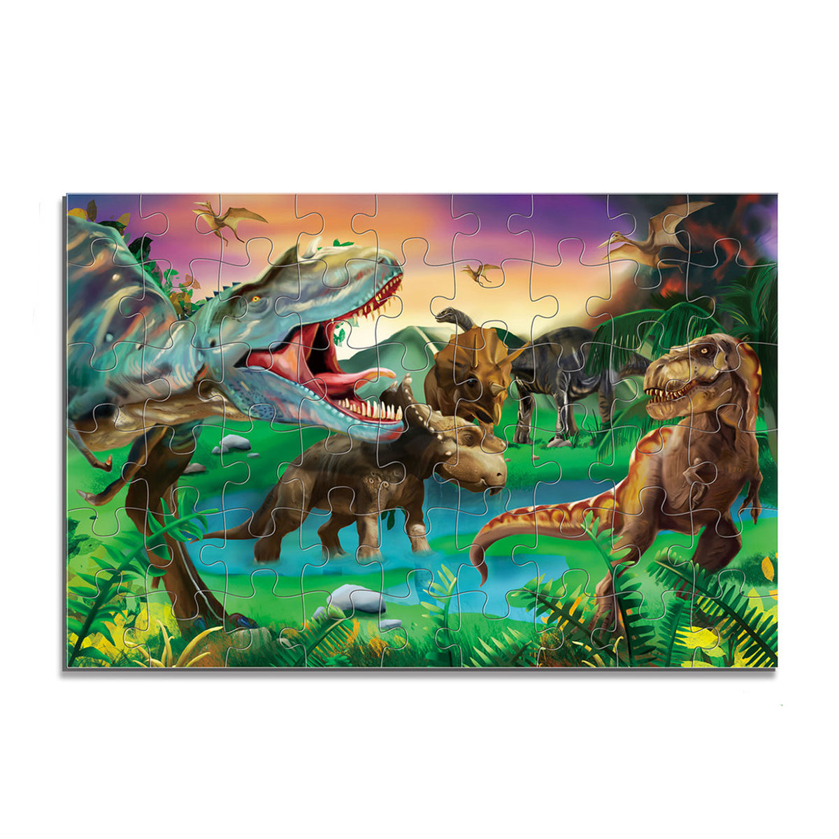 Maxi dinosaur jigsaw puzzle 54 pieces, 87 x 58 cm