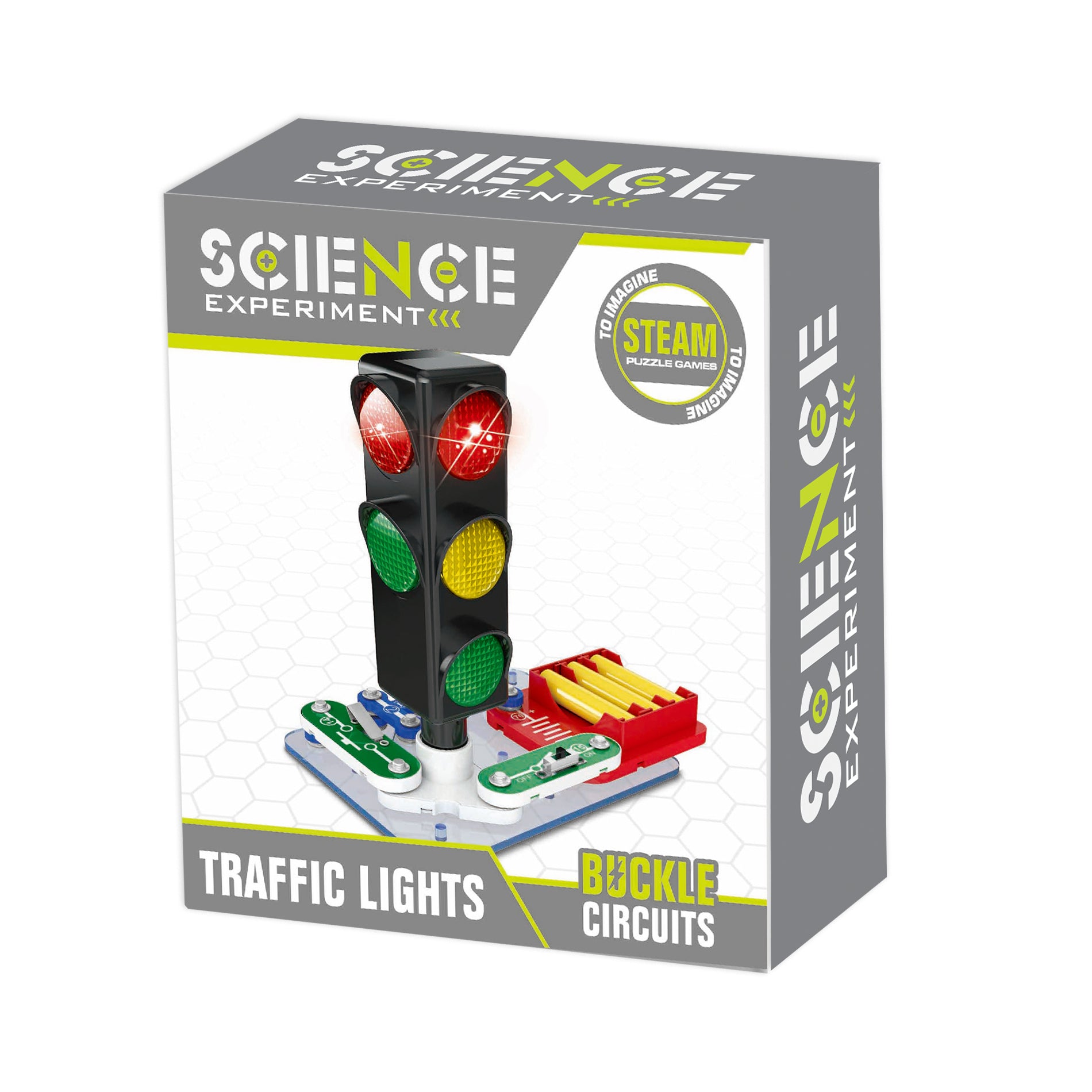 Educational traffic light experiment with lights