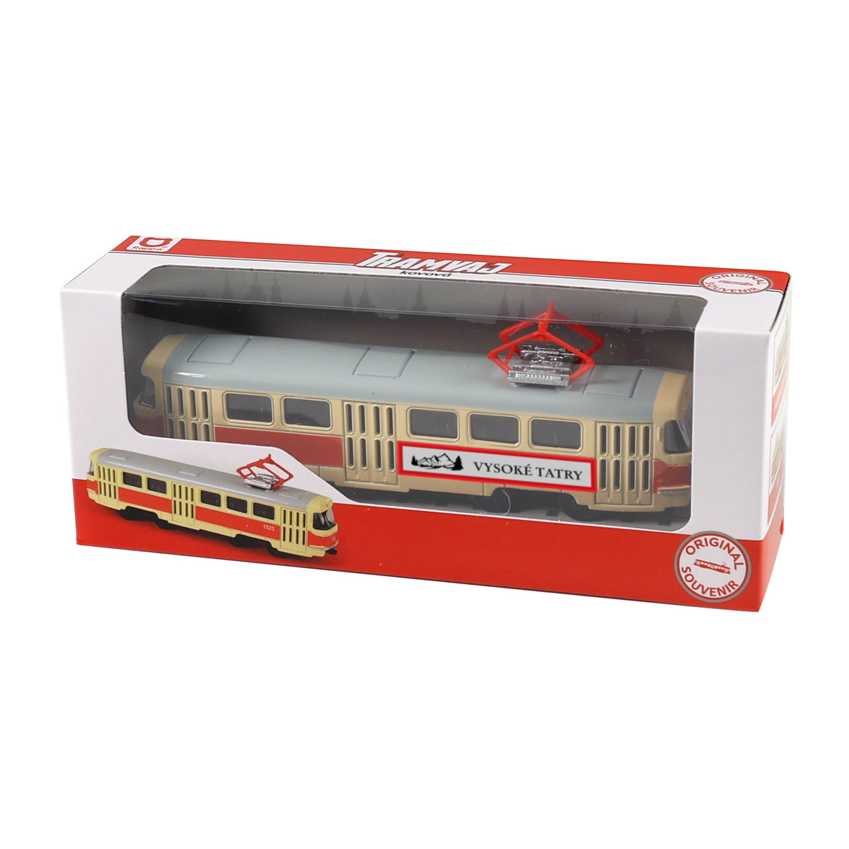 Metal retro tram Vysoké Tatry 16 cm