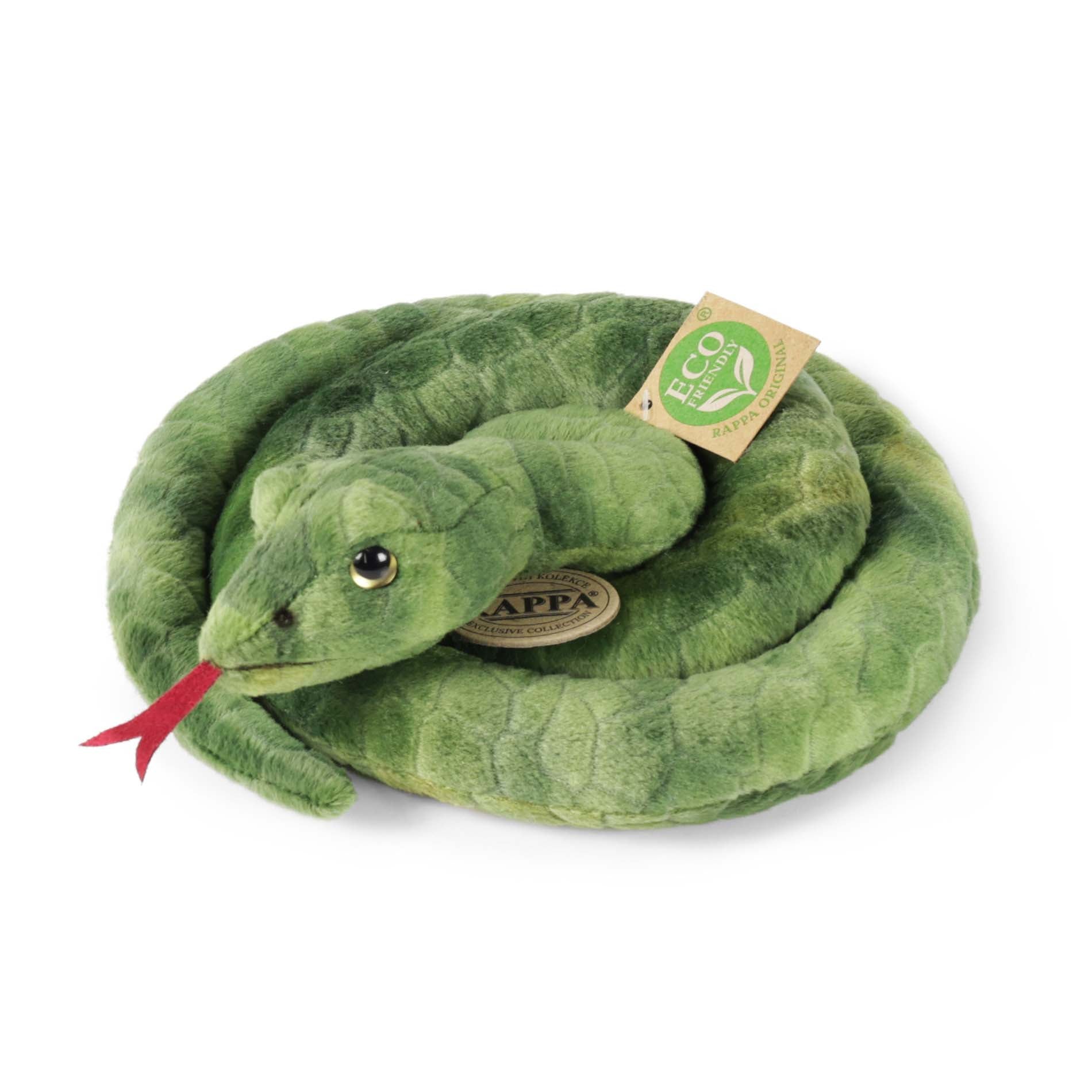 Green plush snake 90 cm