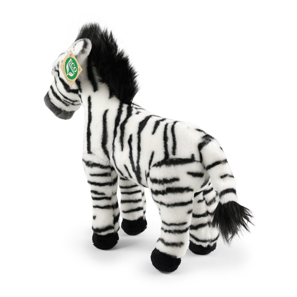 Standing plush zebra 30 cm