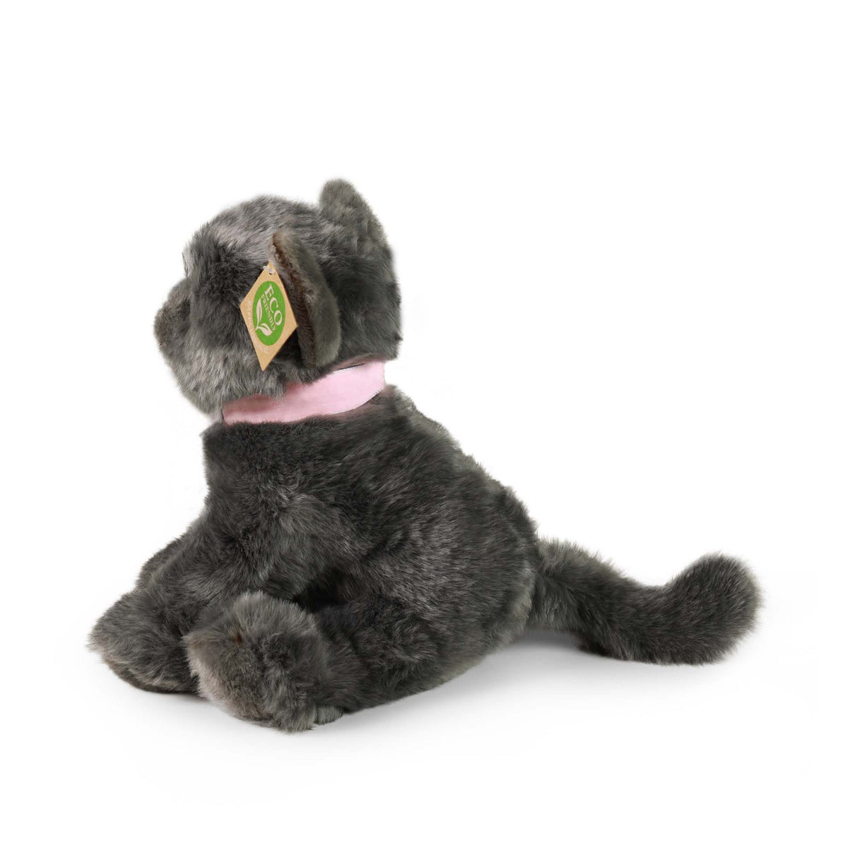 Plush grey cat 25 cm