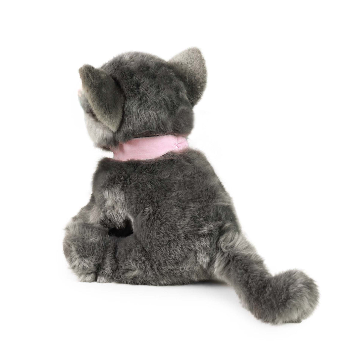 Plush grey cat 25 cm