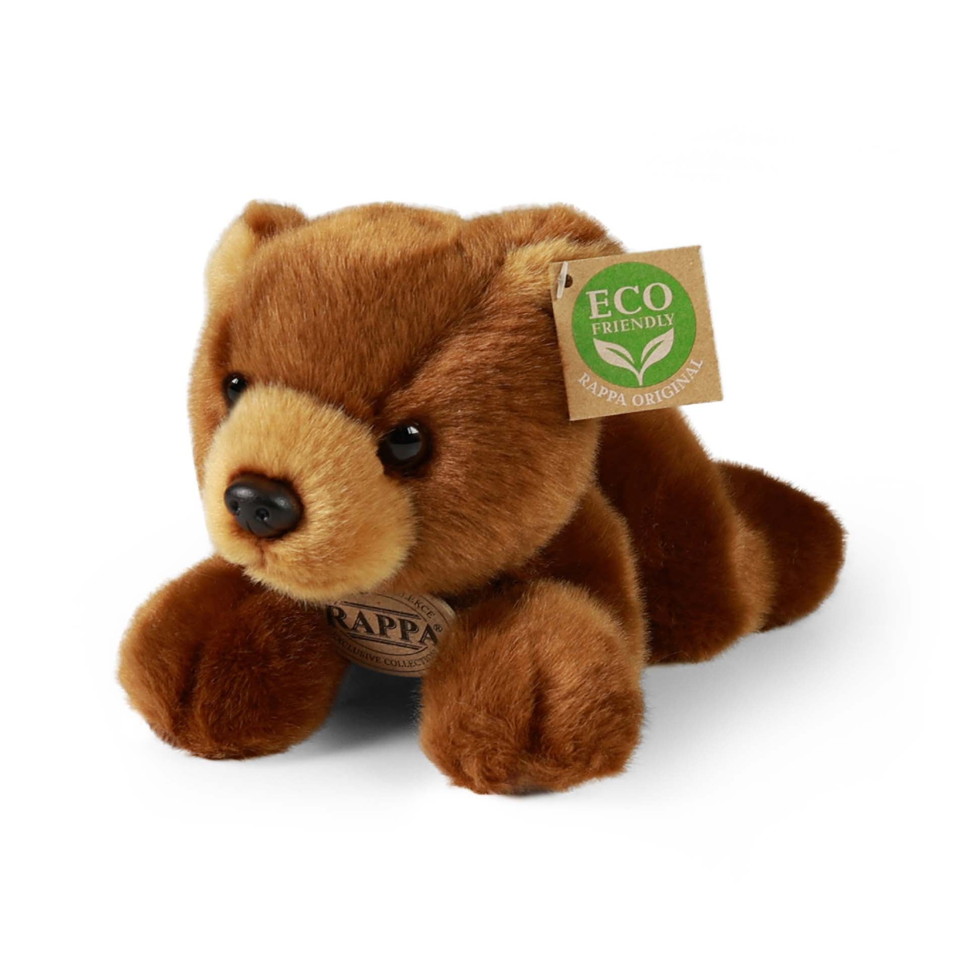 Plush brown bear 22 cm eco-friendly