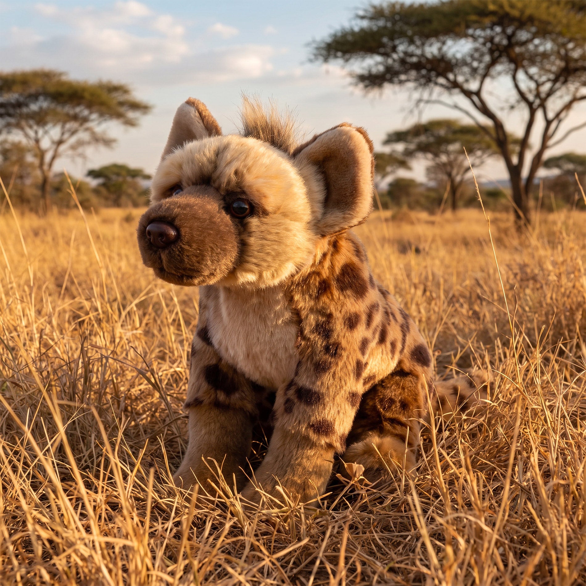 Spotted hyena plush toy 27 cm
