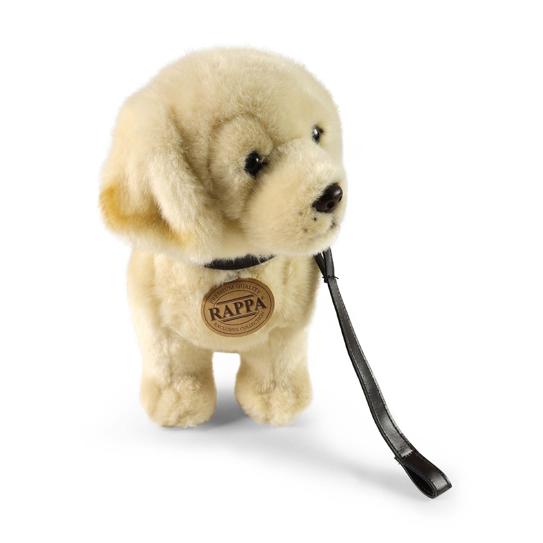 Plush Golden Retriever with Lead 25 cm