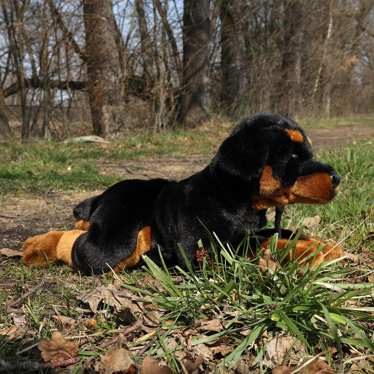 Plush Rottweiler dog 44 cm