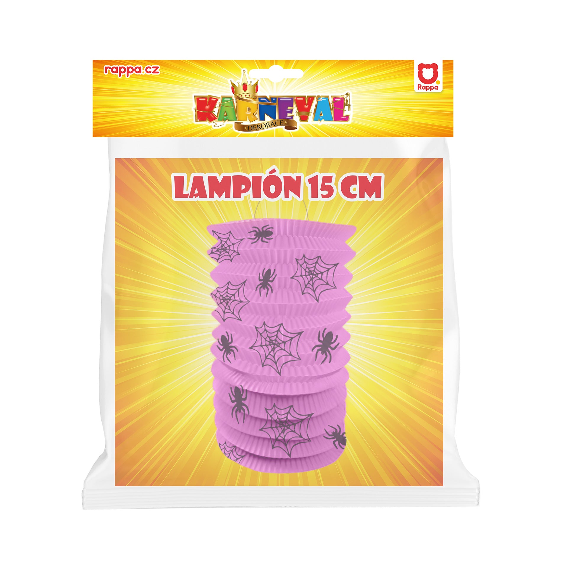 Halloween spider lantern 15 cm