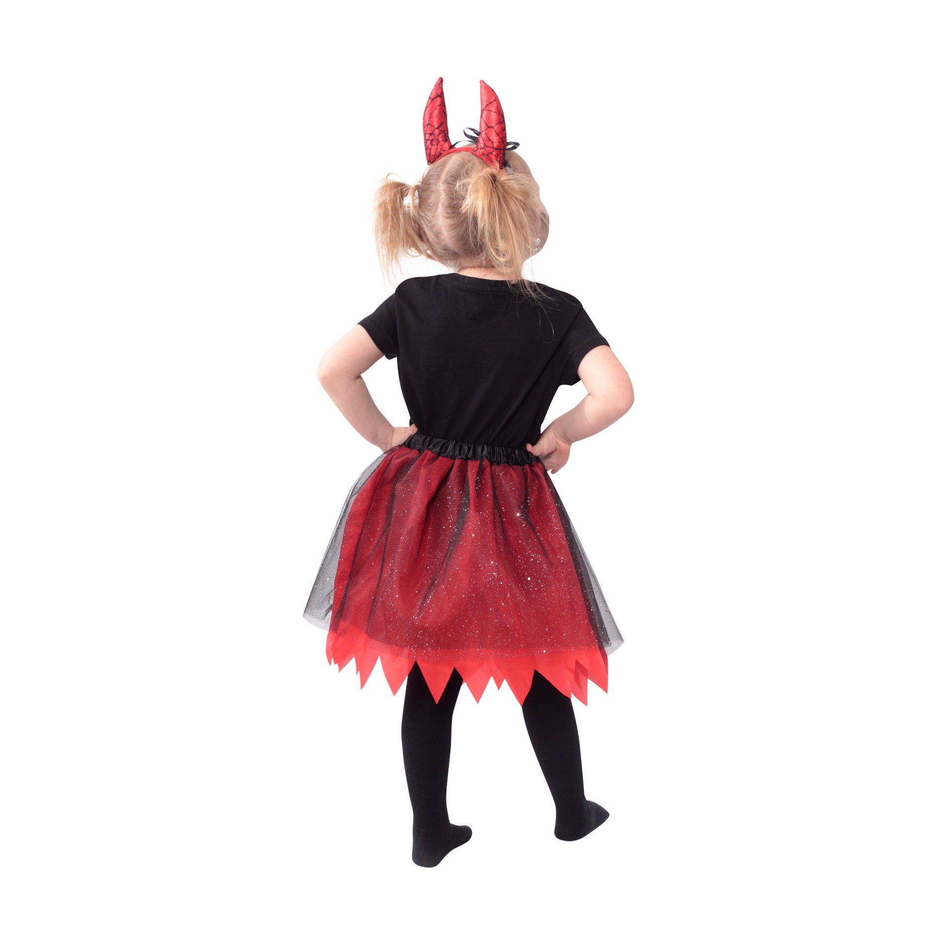 Children's devil costume tutu skirt with headband