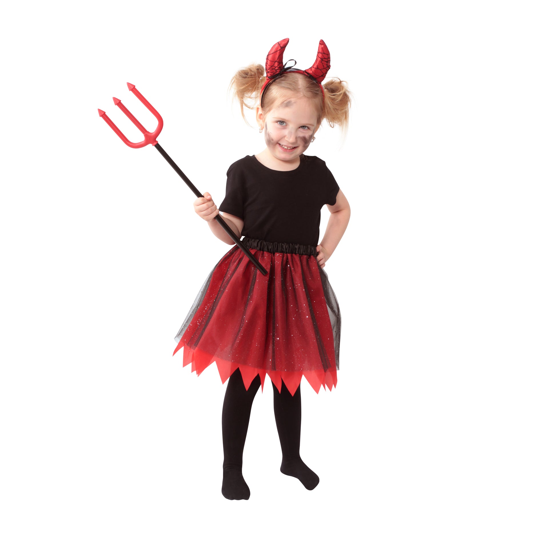Children's devil costume tutu skirt with headband