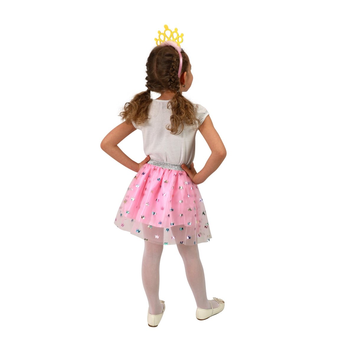 Princess tutu skirt costume with crown headband