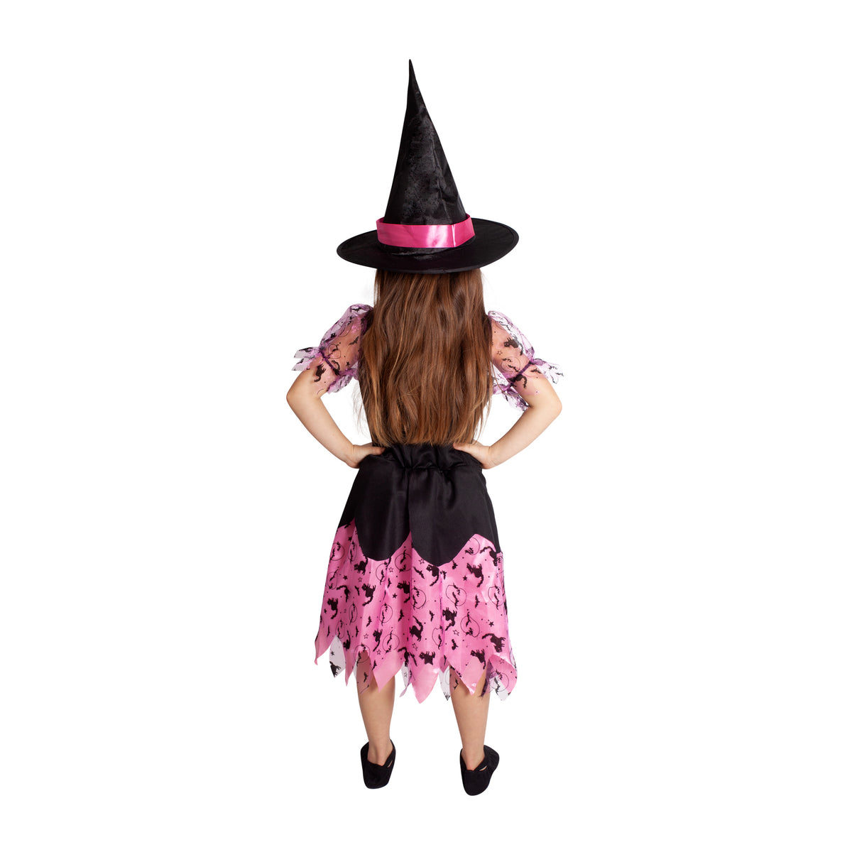 Pink witch costume for children, M