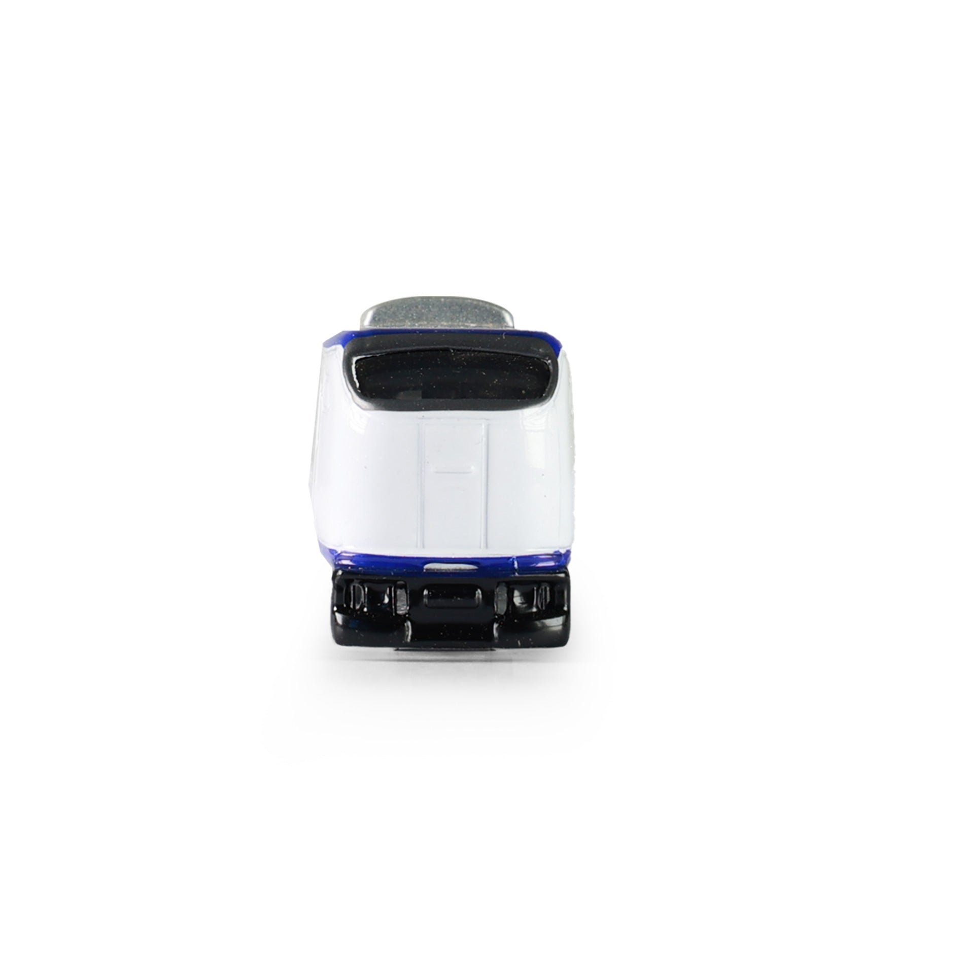 White metal mini locomotive 15 cm
