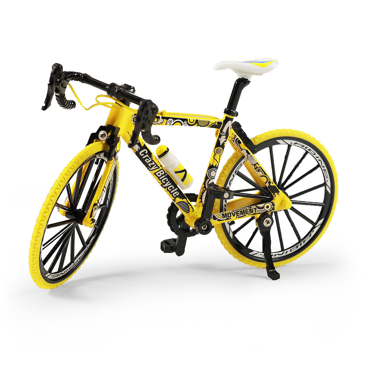 Yellow mountain bike toy 20 cm