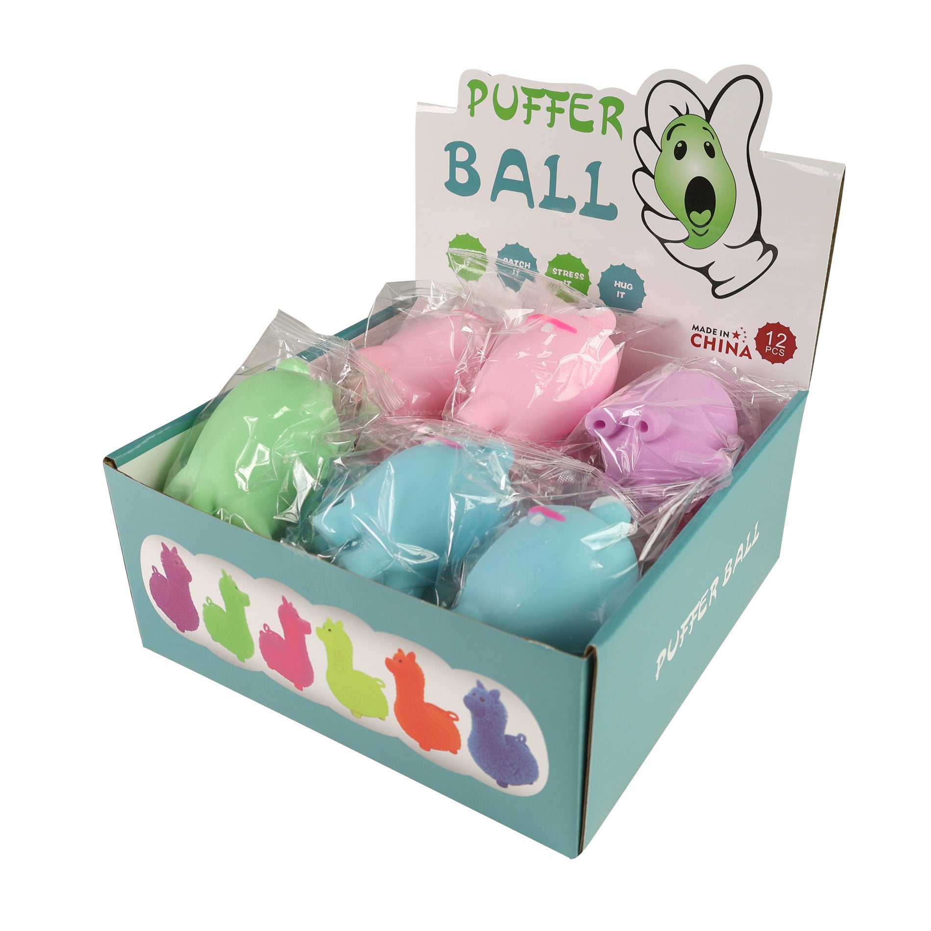 Antistress monster ball with light