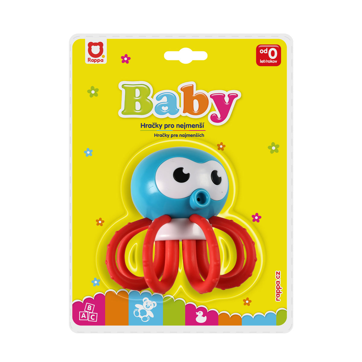 Rattle and teether octopus