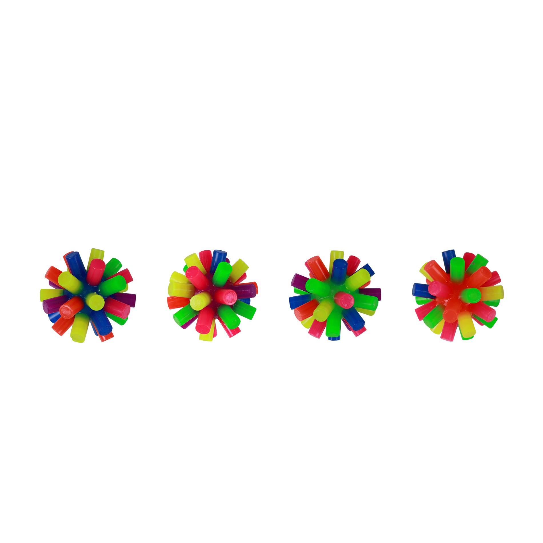 Spiky light-up bouncy ball 8 cm