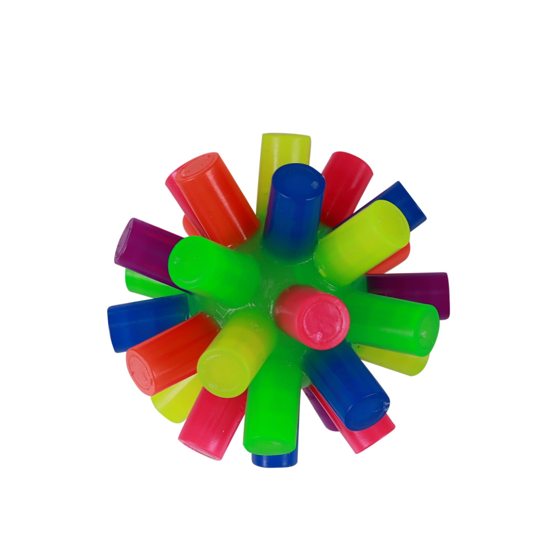 Spiky light-up bouncy ball 8 cm