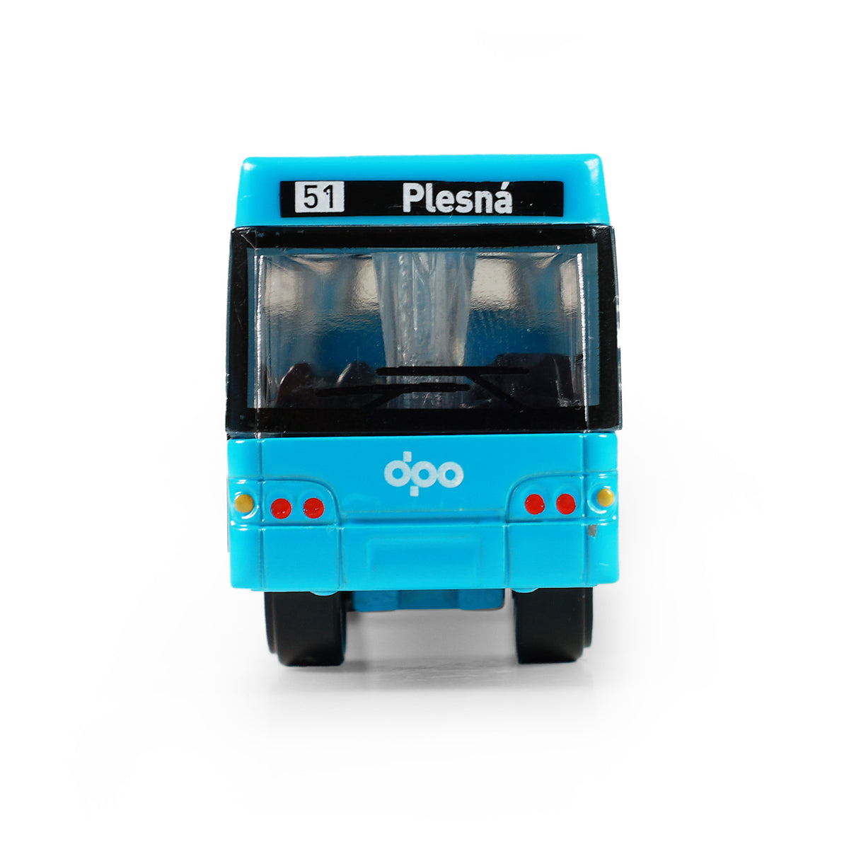 Metal bus DPO Ostrava blue 8 cm / Dopravní podnik Ostrava