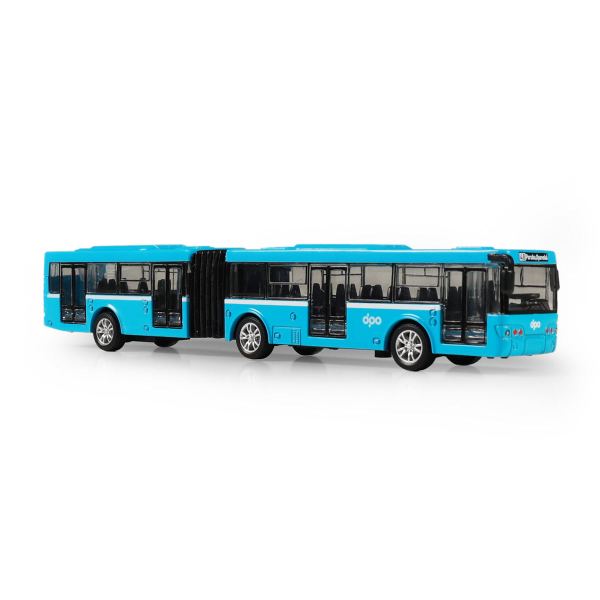 Metal articulated bus DPO Ostrava 18 cm / Dopravní podnik Ostrava