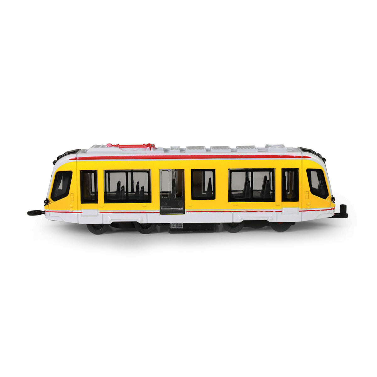 Yellow metal tram 20 cm
