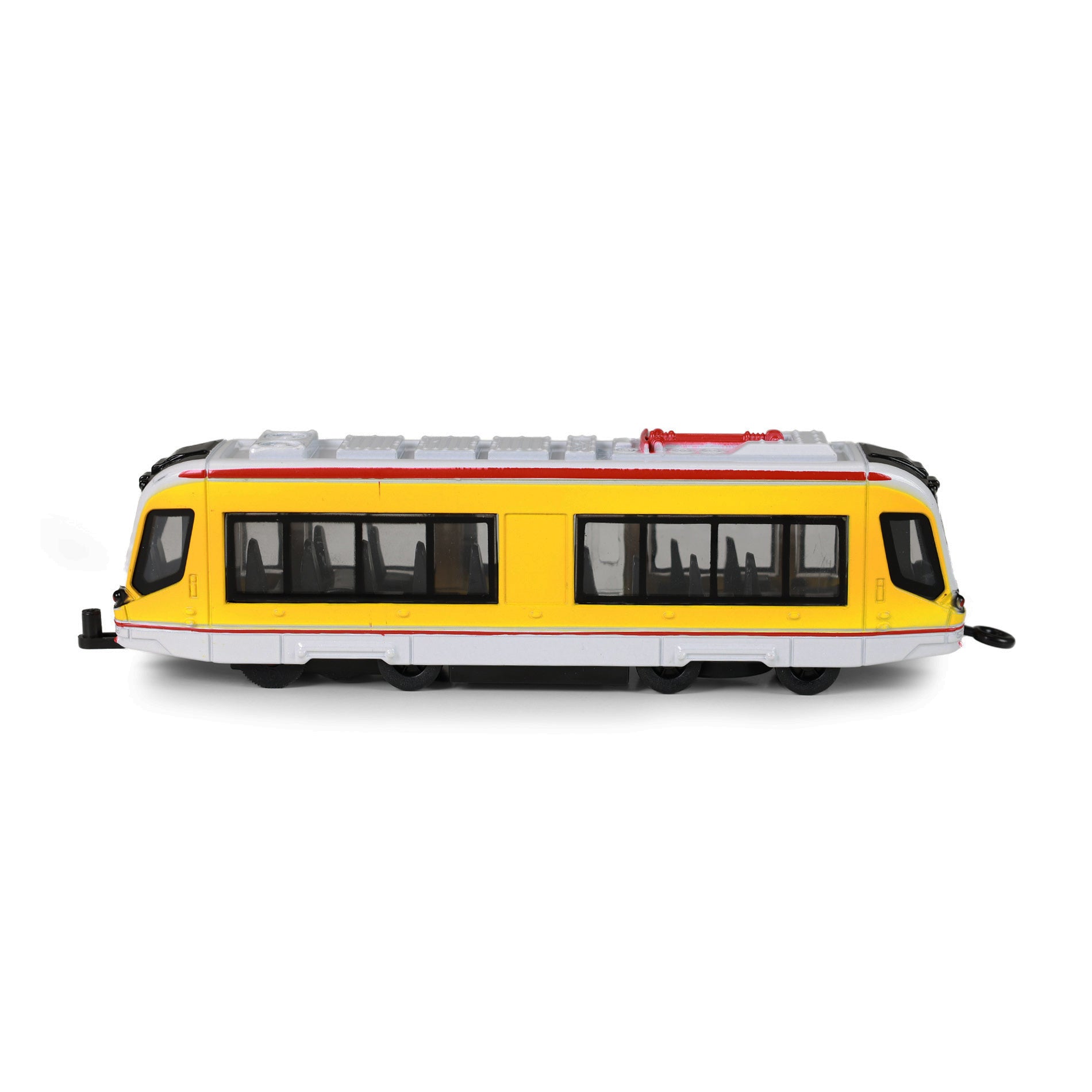 Yellow metal tram 20 cm