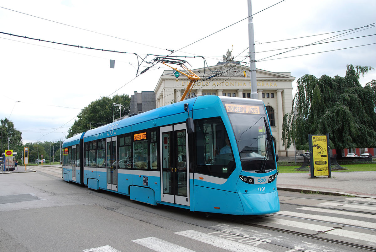 Metal tram DPO Ostrava 23 cm / Tramvaj DPO Ostrava