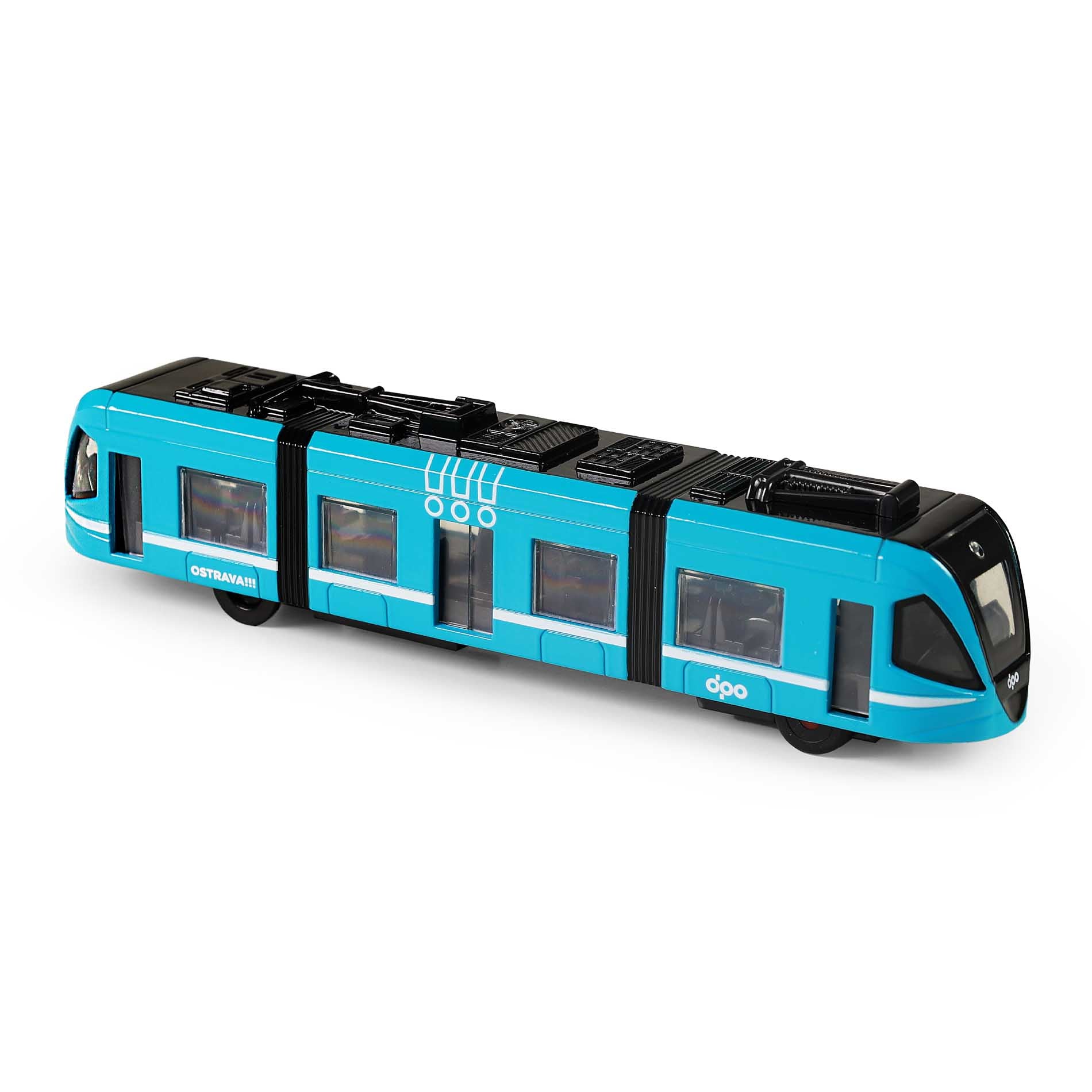Metal tram DPO Ostrava 23 cm / Tramvaj DPO Ostrava