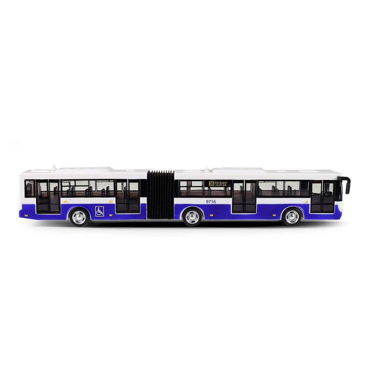 Articulated toy bus with Czech announcements 36 cm