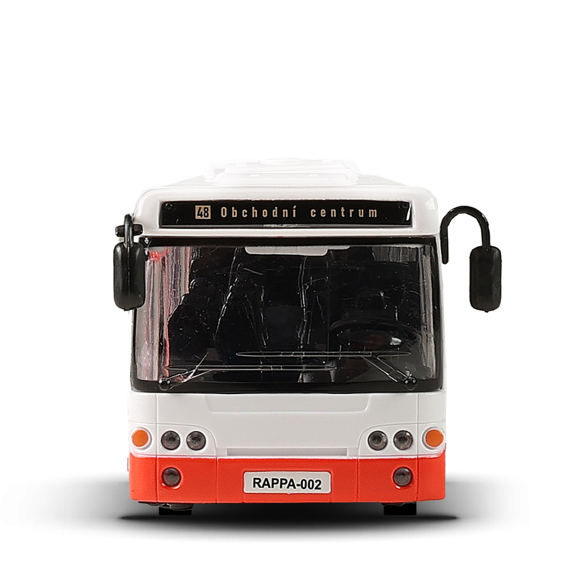 Toy bus with Czech stop announcements 28 cm