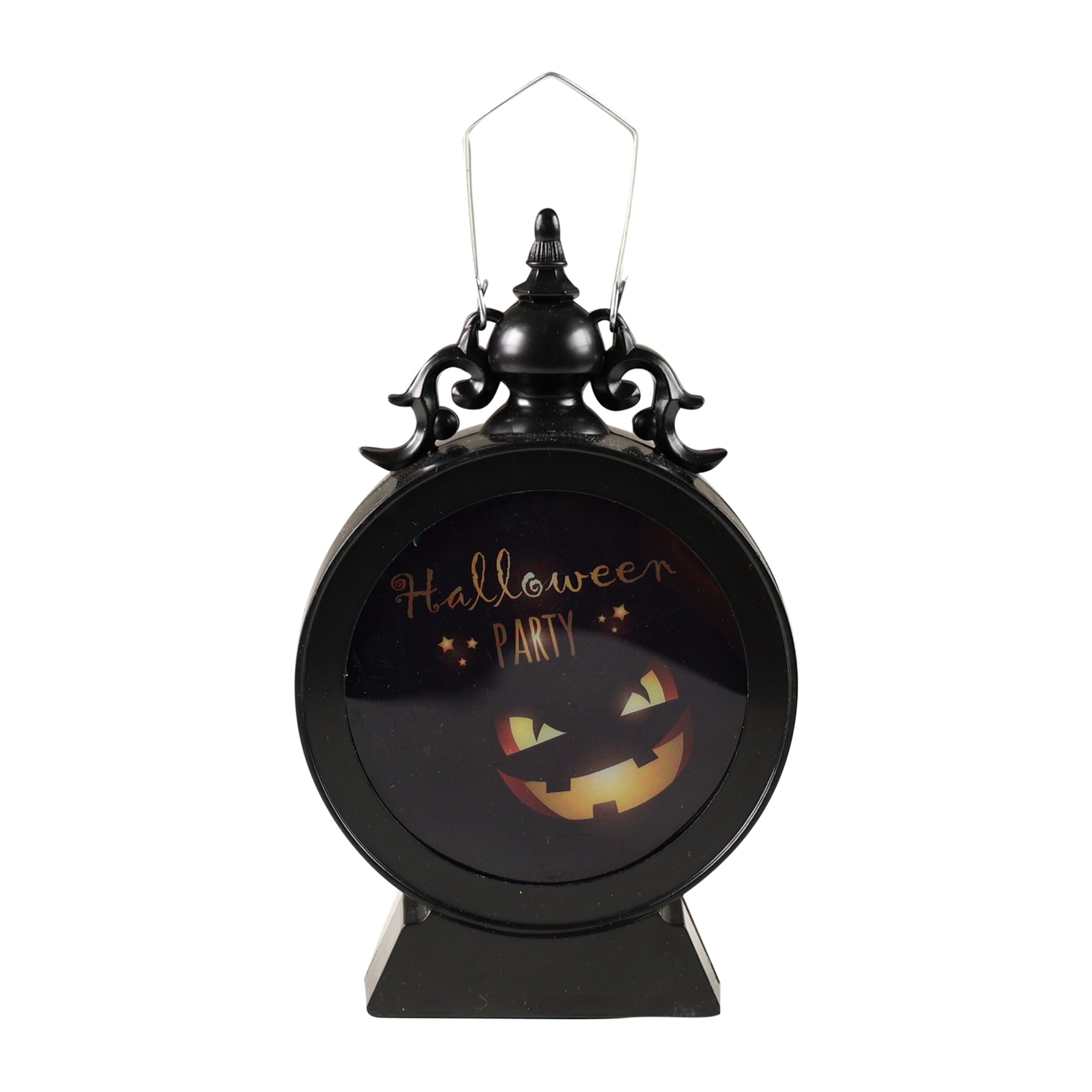 Round Halloween lamp with light 13 cm