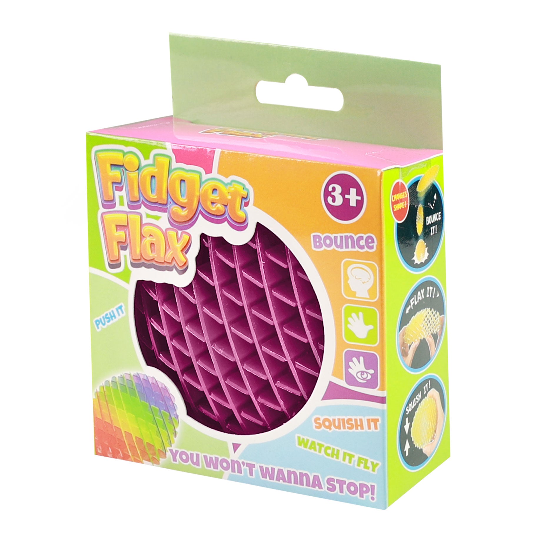 Flexible stress-relief ball with net